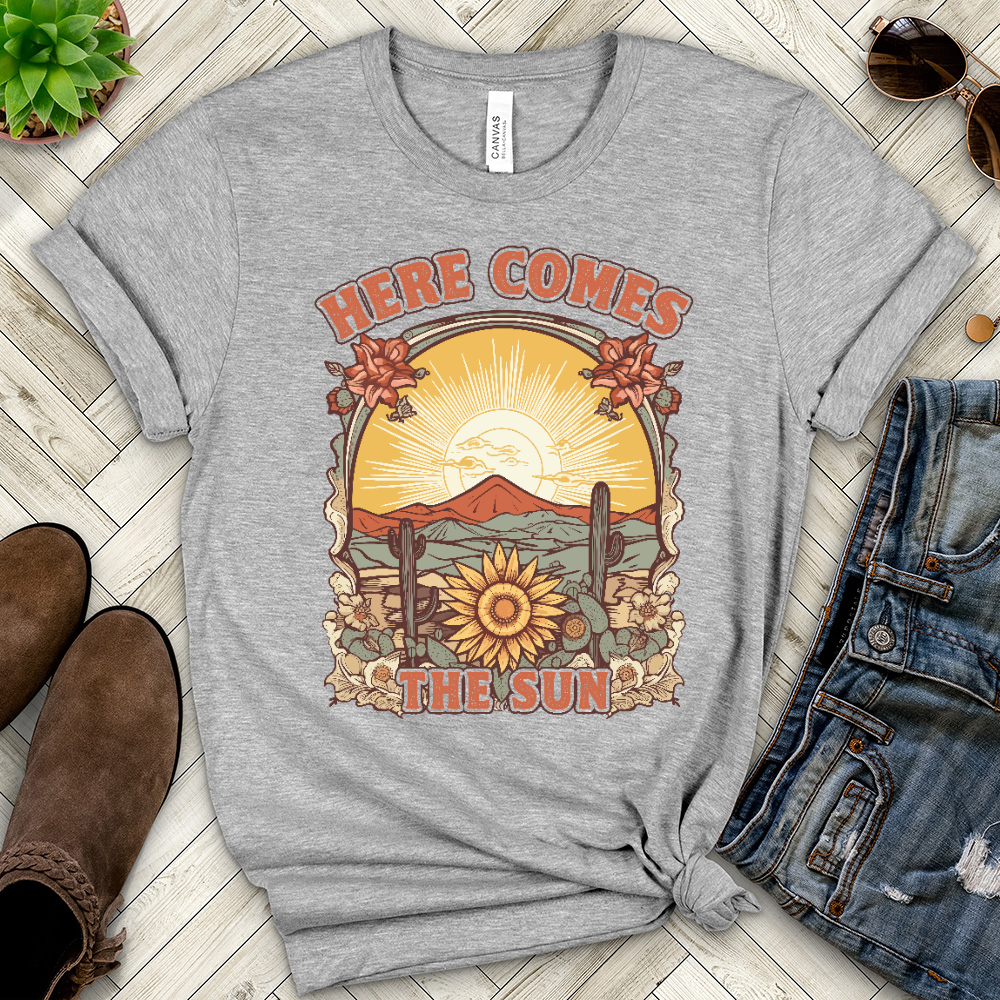 Copy of Here Comes the Sun Heathered Tee