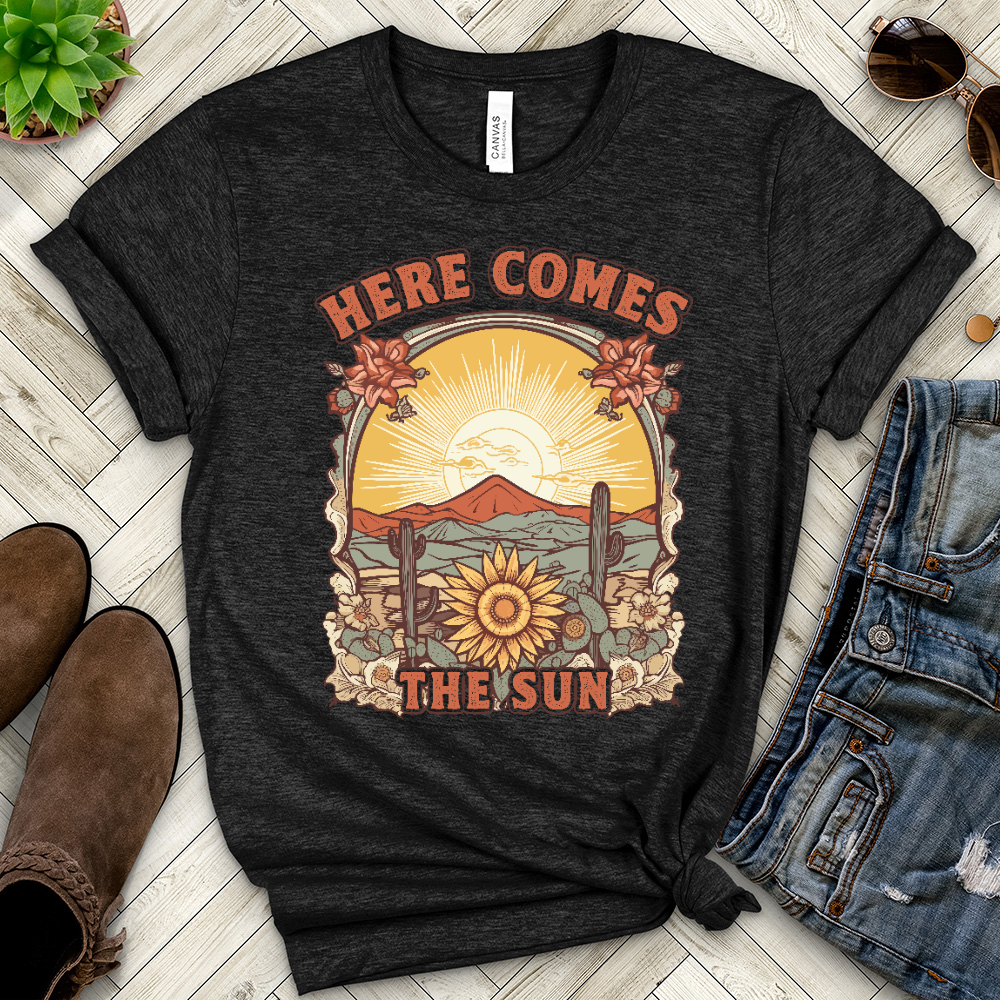 Copy of Here Comes the Sun Heathered Tee