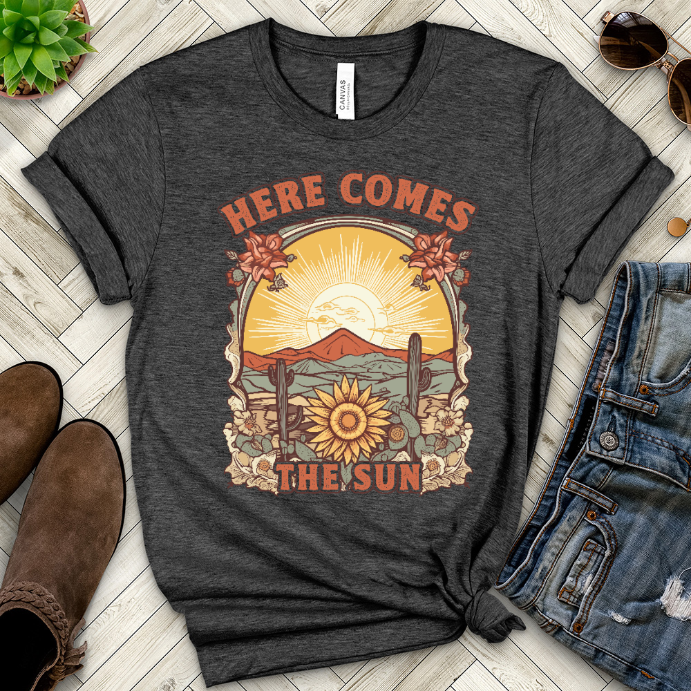 Copy of Here Comes the Sun Heathered Tee