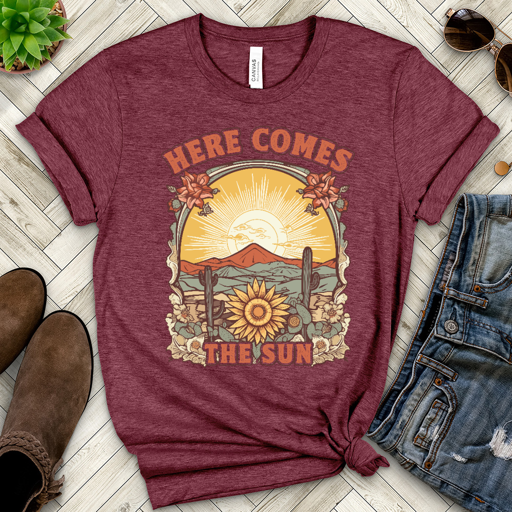 Copy of Here Comes the Sun Heathered Tee