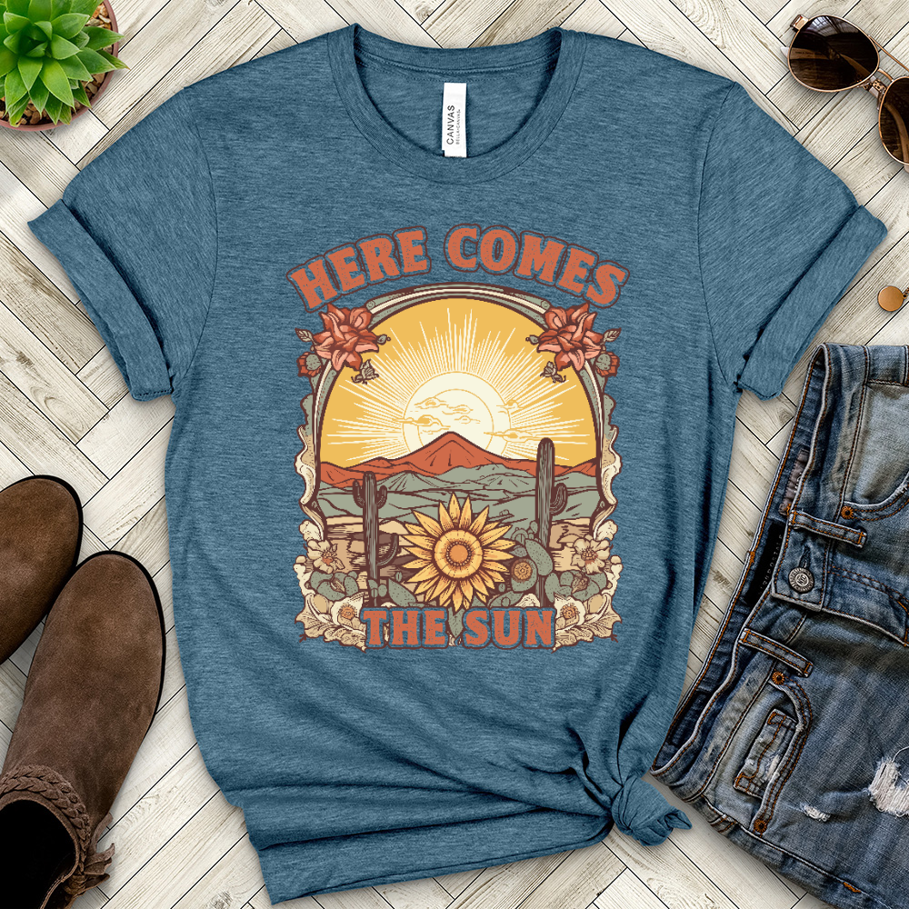 Copy of Here Comes the Sun Heathered Tee