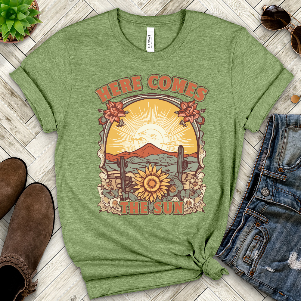 Copy of Here Comes the Sun Heathered Tee