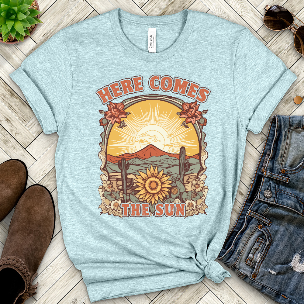 Copy of Here Comes the Sun Heathered Tee